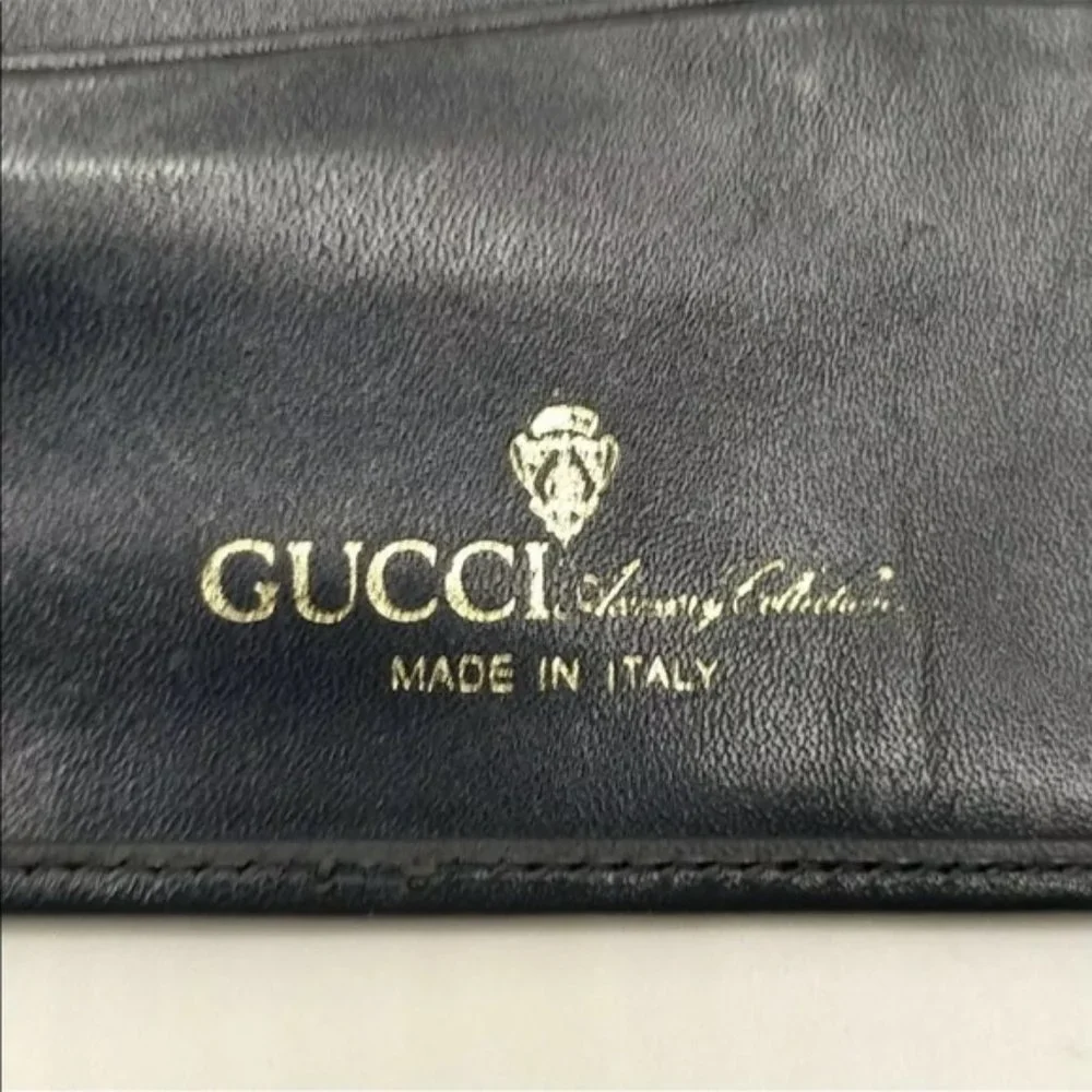 Gucci Long Wallet Blue Leather